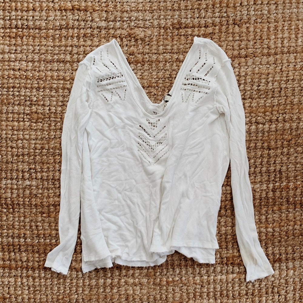 Free People White Blouse